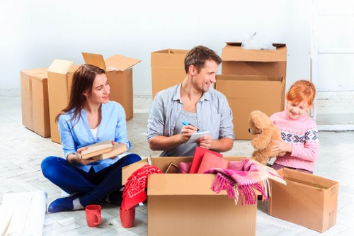 Packing and furniture preparation for office relocation services in Barnet