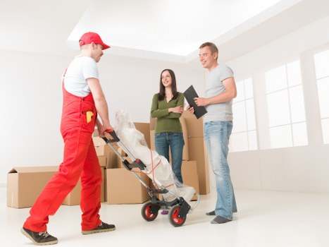 Packing and loading items into a removal van in Barnet