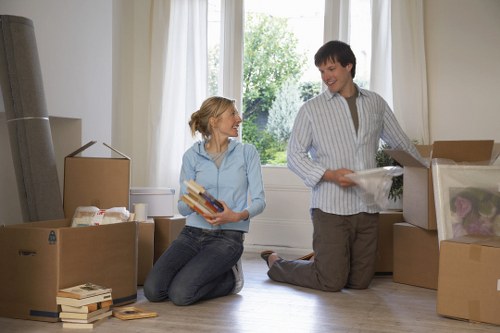Local movers handling access challenges in a Barnet property