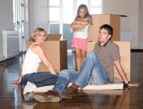 Furniture being moved from a flat with stairs in Barnet